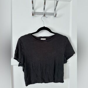 Good American Charcoal Short Sleeve Tee